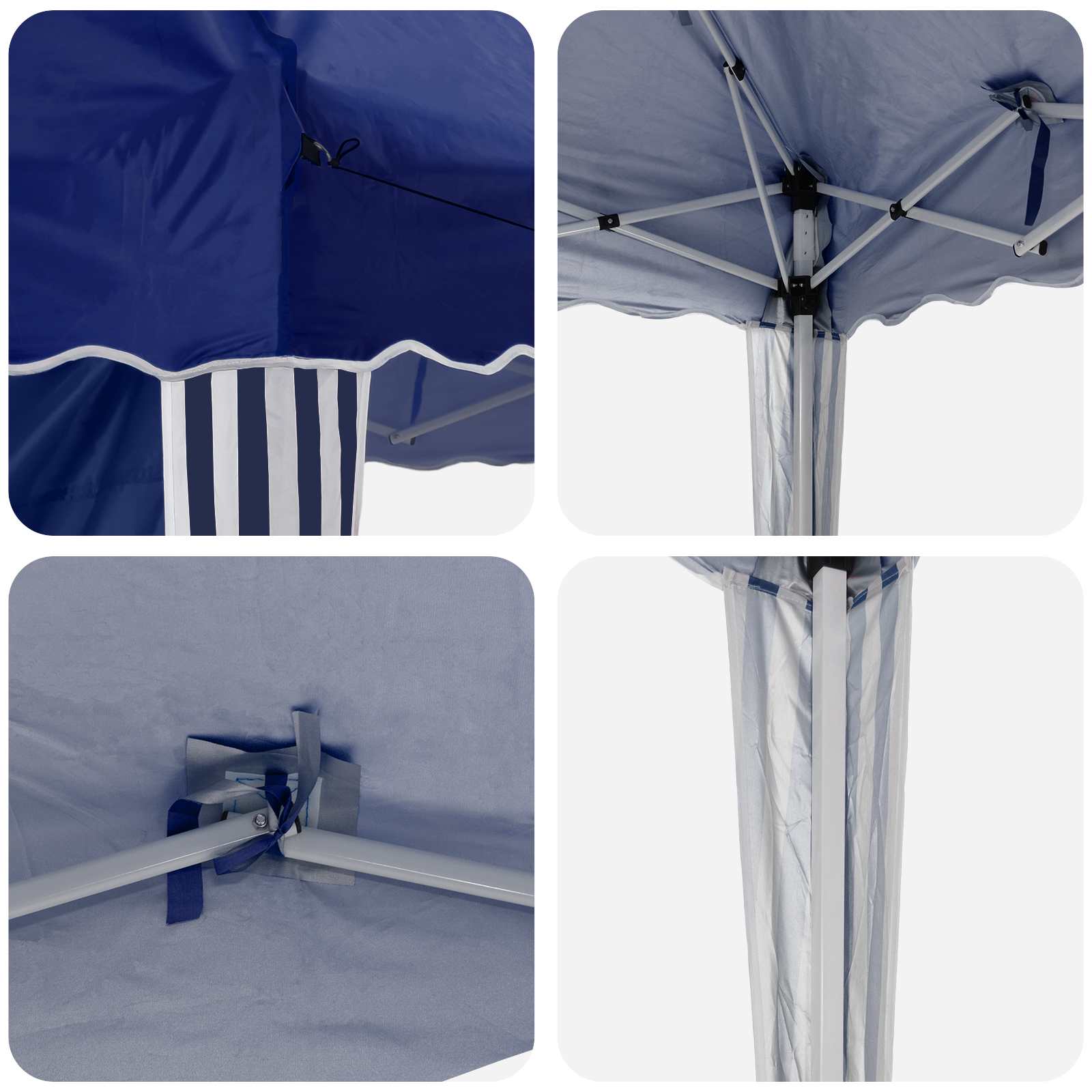 Rastezljivi šator za zabave 195 x 195 x 245 cm Plava