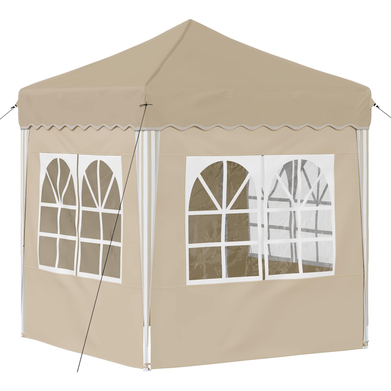 Rastezljivi šator za zabave Krema 195 x 195 x 245 cm