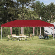 Rastezljivi šator za zabave 575 x 290 x 245 cm Tamno crvena