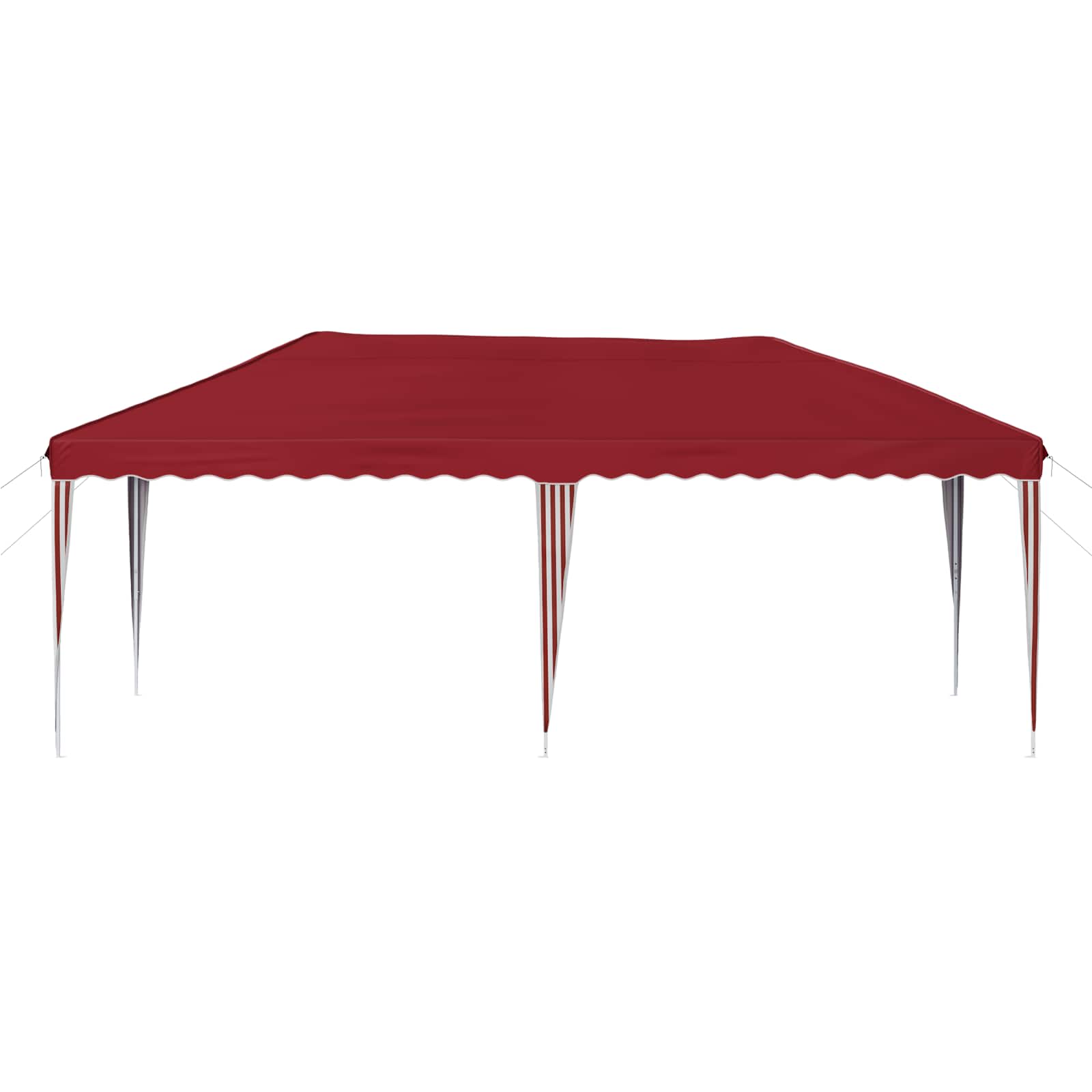 Rastezljivi šator za zabave 575 x 290 x 245 cm Tamno crvena