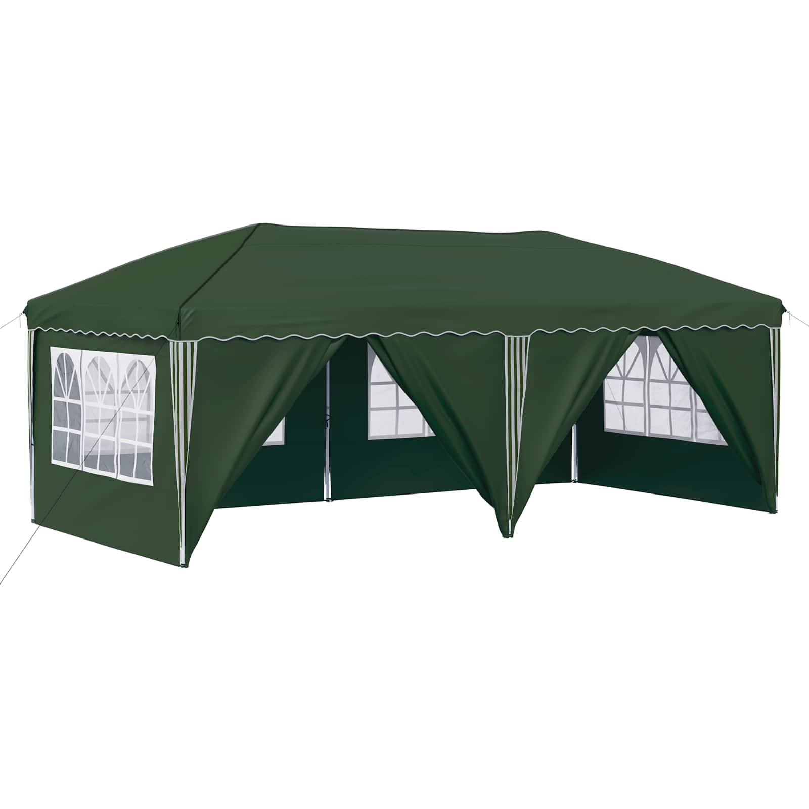 Rastezljivi šator za zabave 575 x 288 x 245 cm Zelena