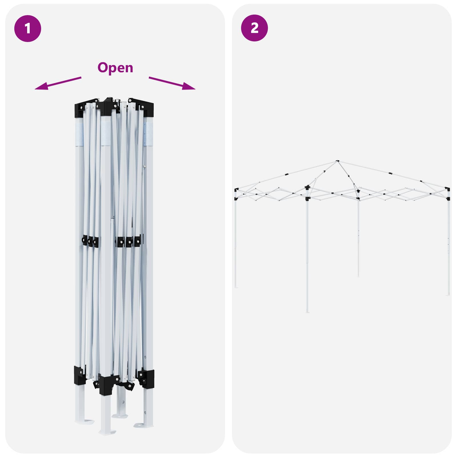 Rastezljivi šator za zabave 290 x 290 x 245 cm Plava