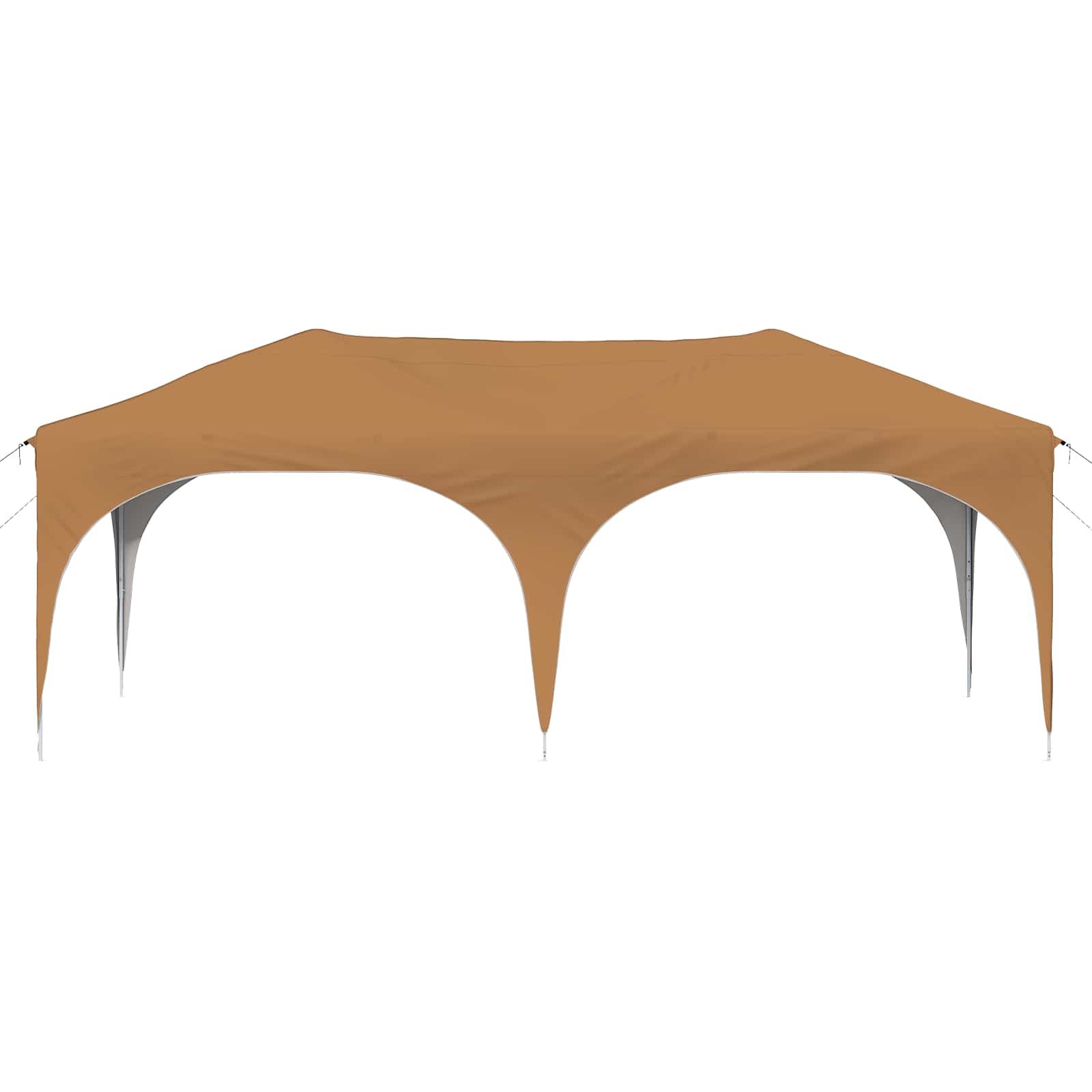 Rastezljivi šator za zabave Bež 575 x 288 x 245 cm