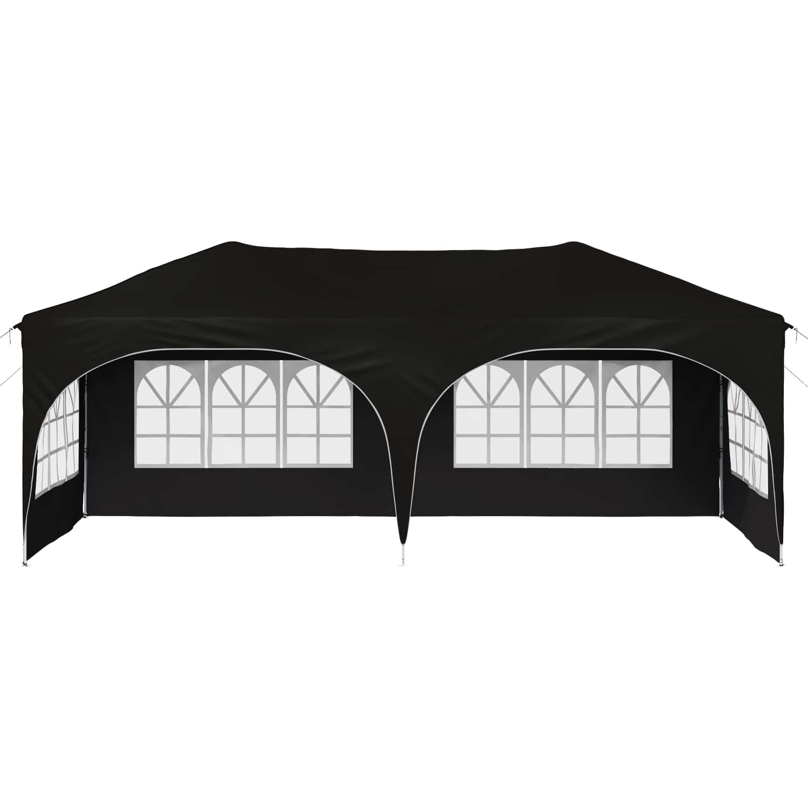 Rastezljivi šator za zabave Crna 575 x 288 x 245 cm