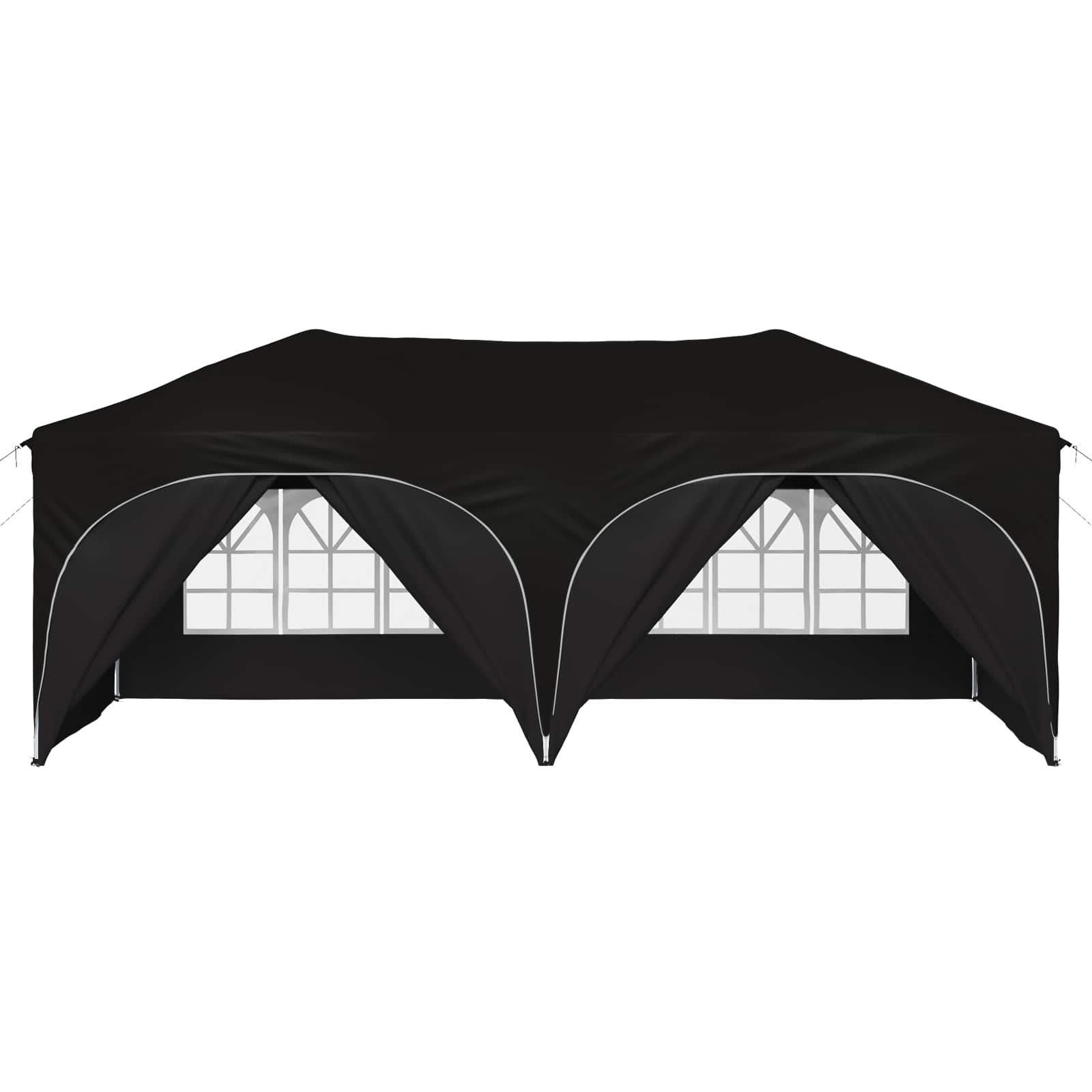 Rastezljivi šator za zabave Crna 575 x 288 x 245 cm