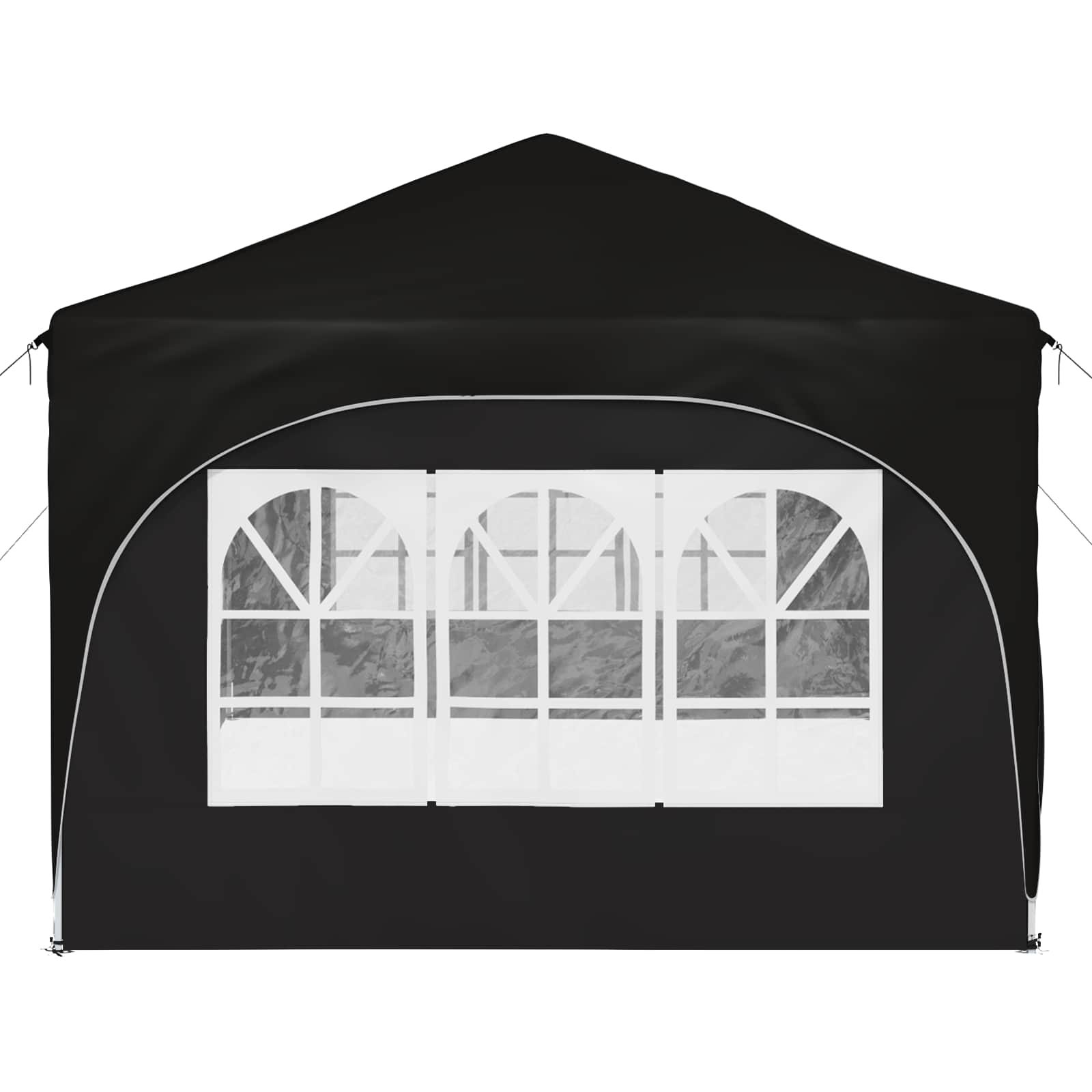 Rastezljivi šator za zabave Crna 575 x 288 x 245 cm