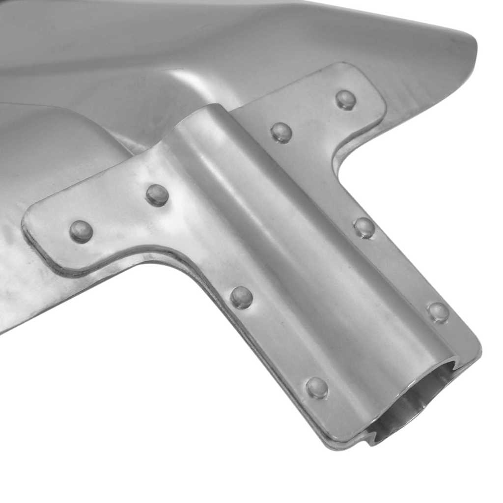 Glava lopate 4 pcs Srebrno 45 x 38 cm Aluminij