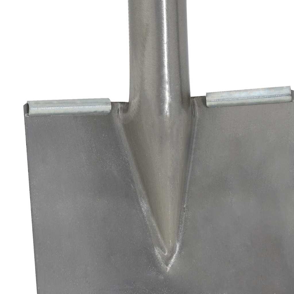 Glava lopate 4 pcs Srebrno 43 x 17 cm Čelik s prahom premazan