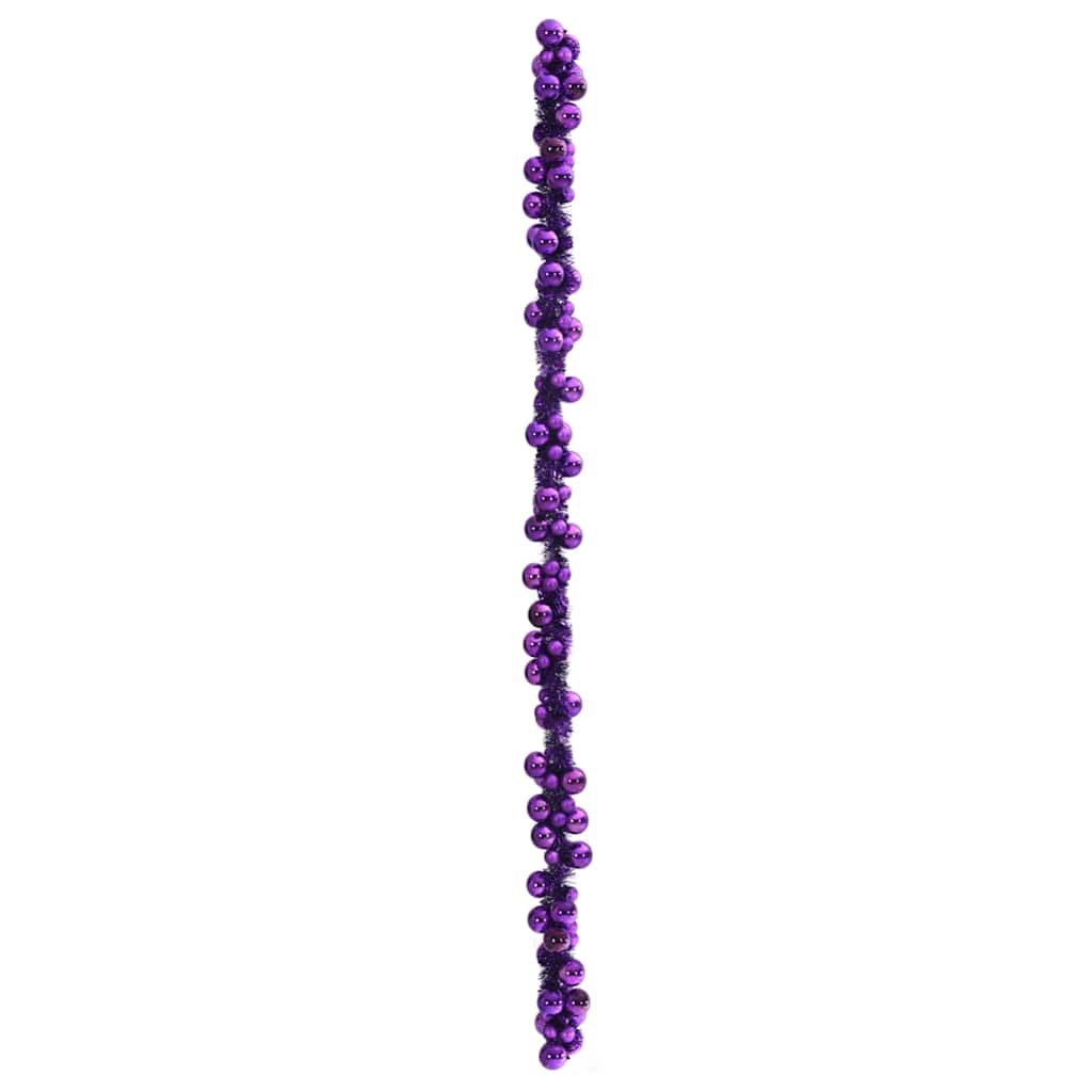 Garland od božićnih kuglica Lila 186 cm Polistiren