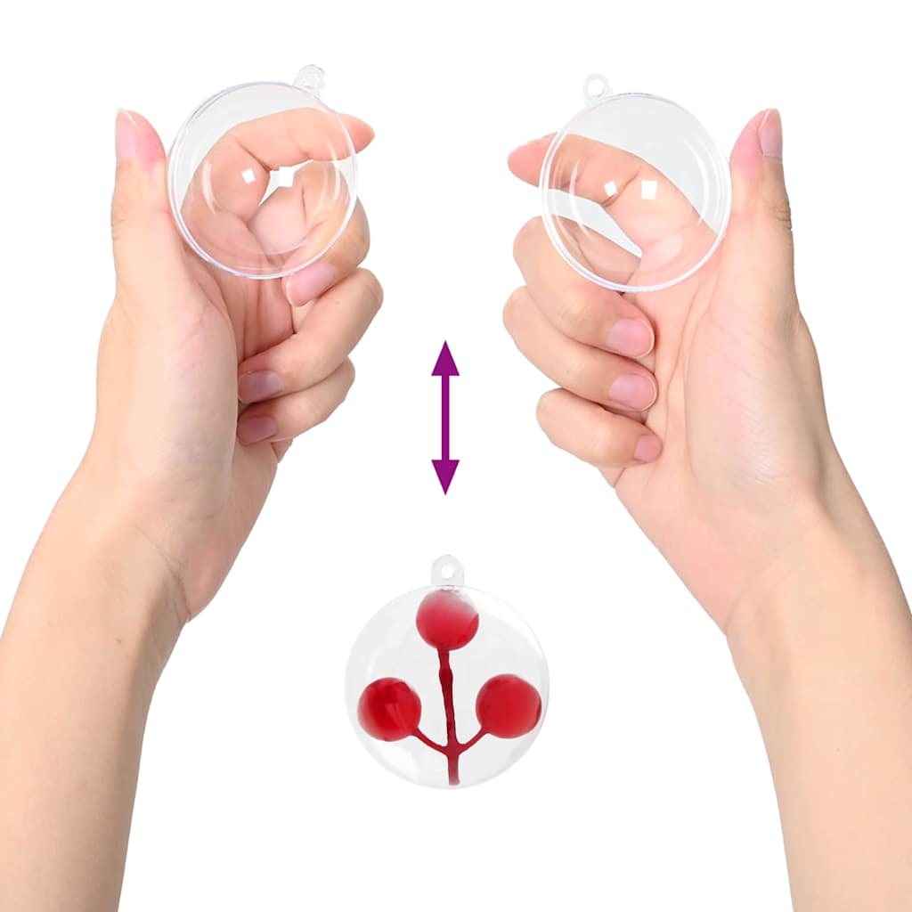 Set Božićnih Ukrasnih Kuglica 100 pcs *Transparent*an Ø 10 cm