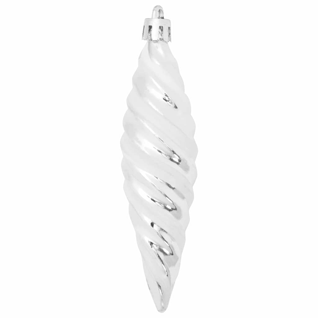 Božićna spirala u obliku kugle 40 pcs Srebrno Plastika
