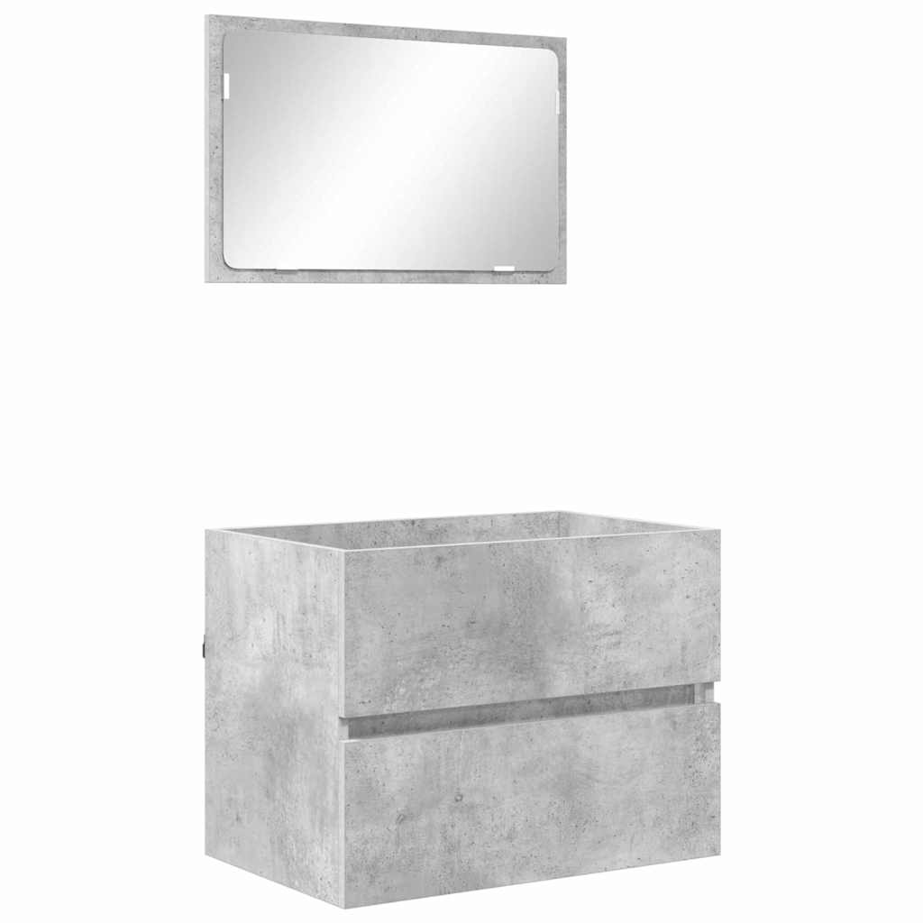 Set namještaja za kupaonicu Betonski sivi 60 x 38,3 x 45 cm