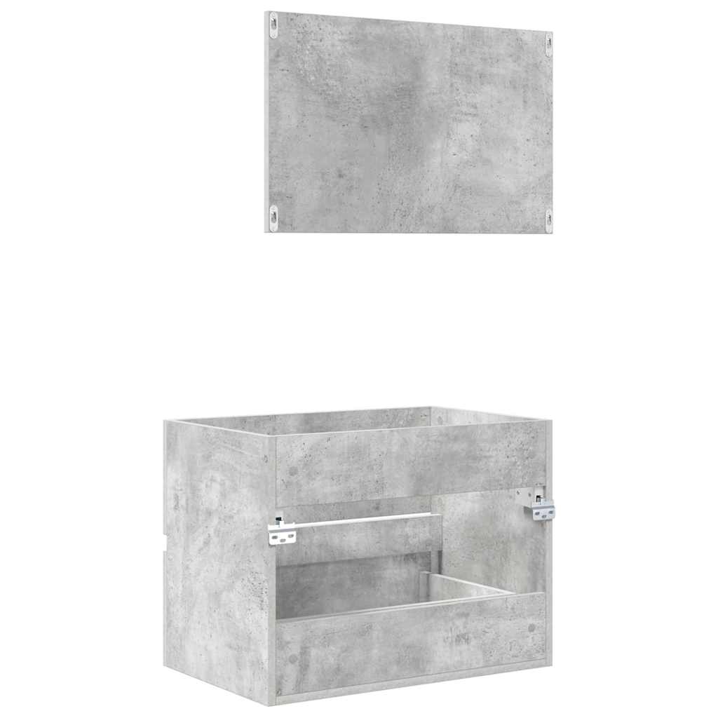 Set namještaja za kupaonicu Betonski sivi 60 x 38,3 x 45 cm