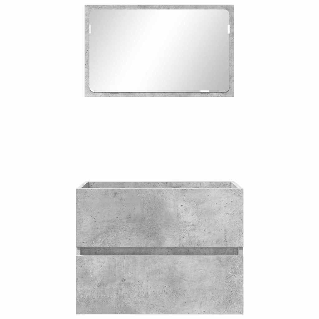 Set namještaja za kupaonicu Betonski sivi 60 x 38,3 x 45 cm