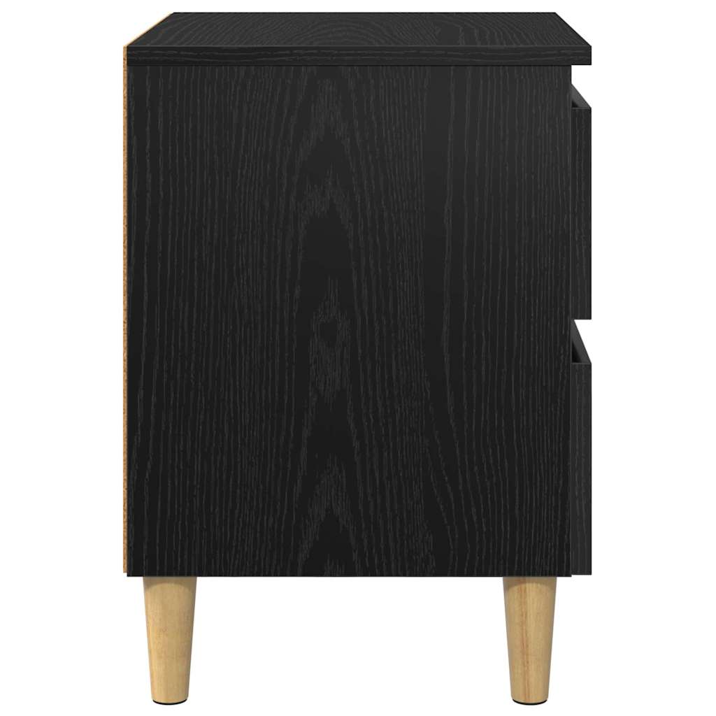 Ormarić za krevet Crni hrast 40 x 35 x 50 cm Konstruirano drvo