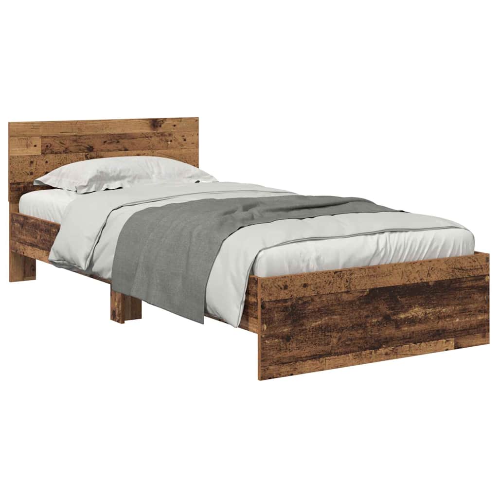 Krevetna konstrukcija Staro drvo 100 x 200 cm Konstruirano drvo