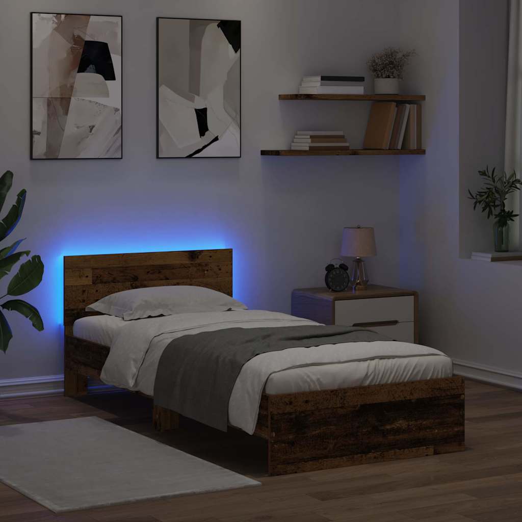 Krevetna konstrukcija Staro drvo 90 x 190 cm Konstruirano drvo