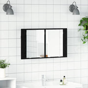Kupaonski ormar s ogledalom Zidne Crni hrast 80 x 12 x 45 cm