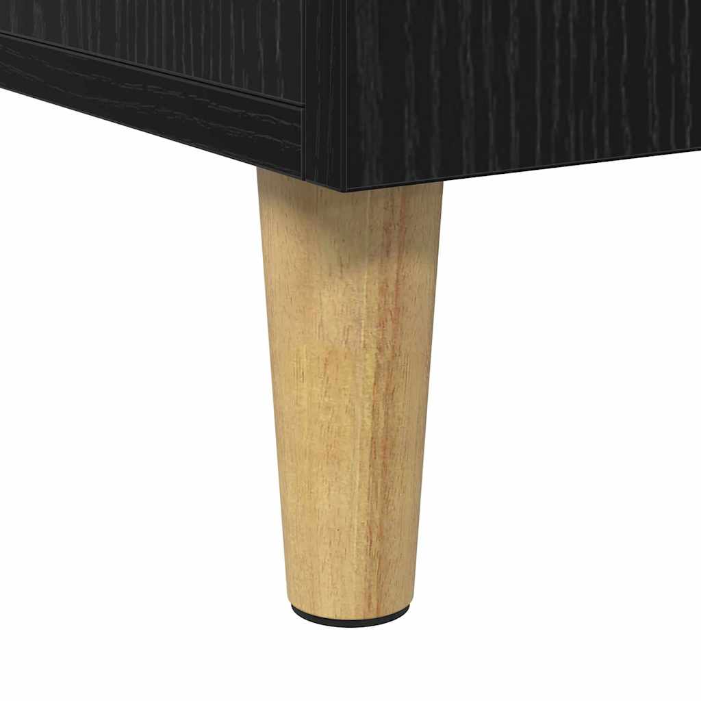Stol s policom Crni hrast 140 x 50 x 75 cm Konstruirano drvo