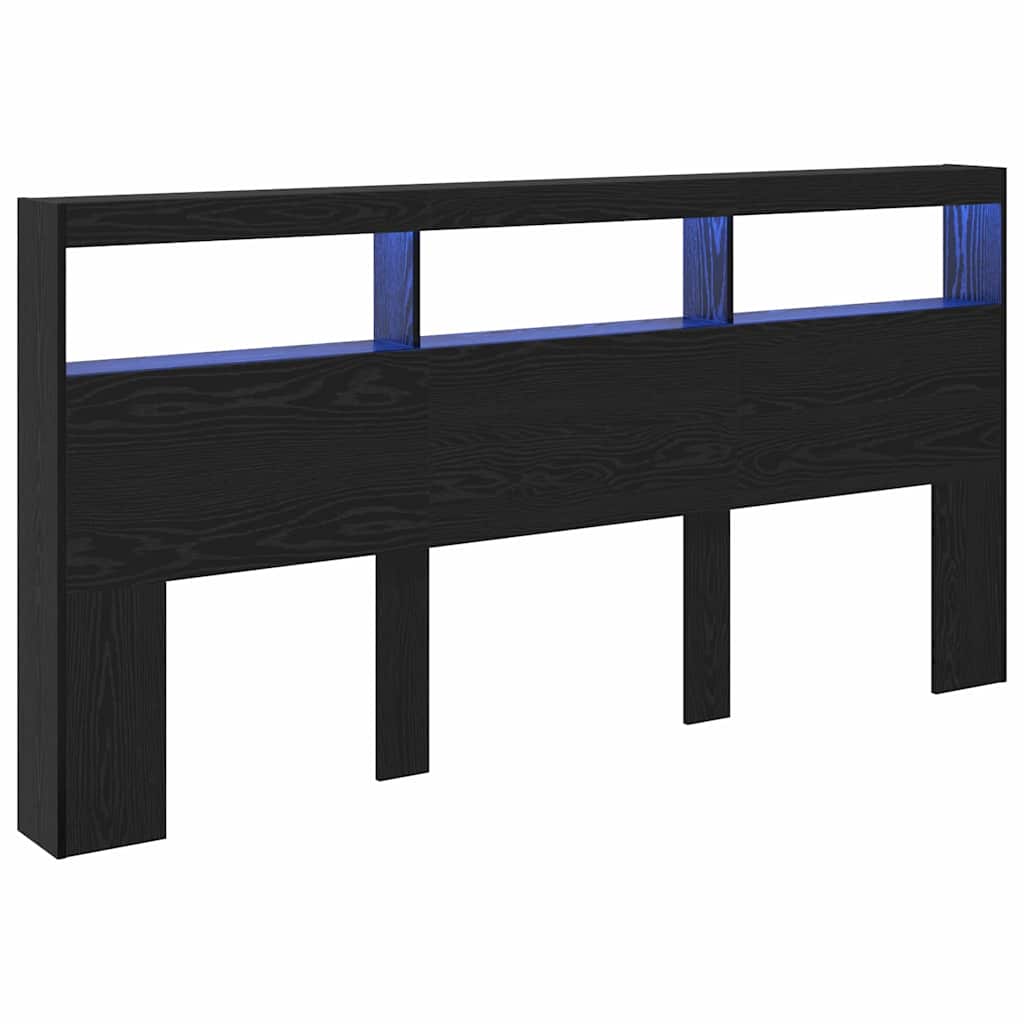 Uzglavlje Crni hrast 200 x 17 x 102 cm Konstruirano drvo