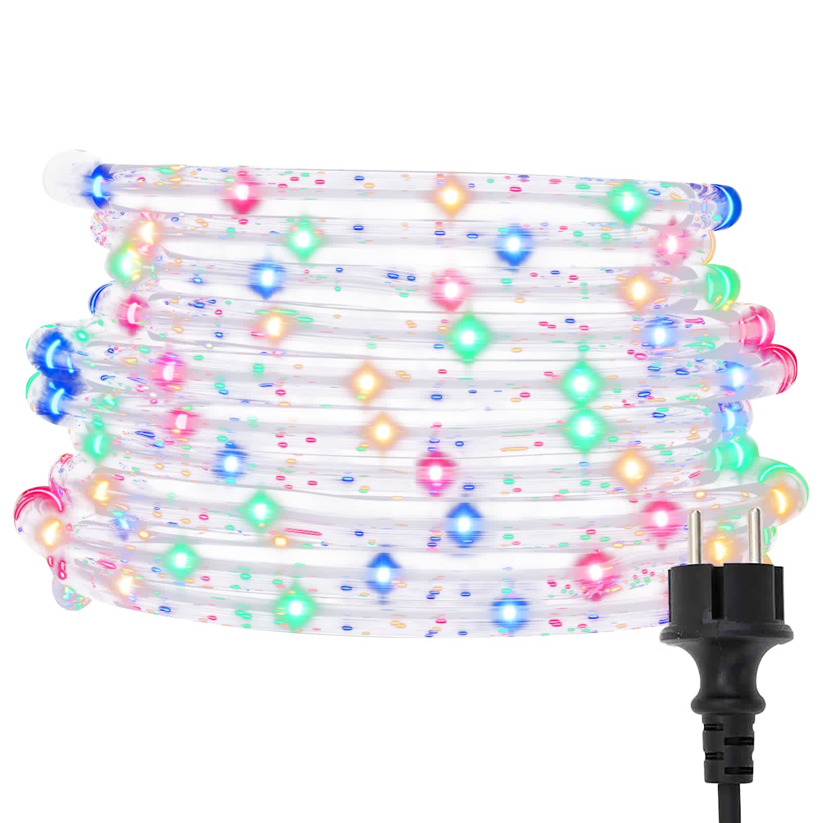 Svjetlosna uže s 2400 LED svjetlima Šareni 100 m PVC