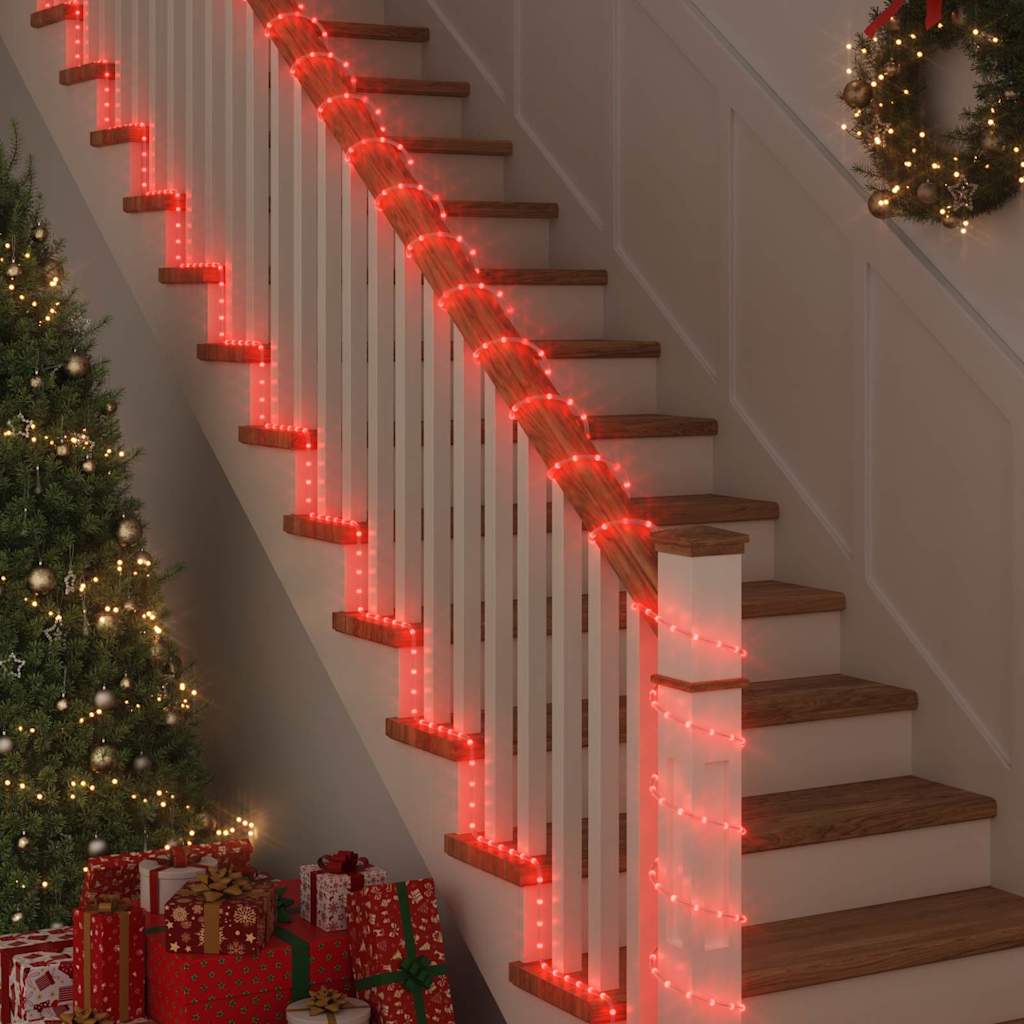 Svjetlosna uže s 2400 LED svjetlima Crvena 100 m PVC