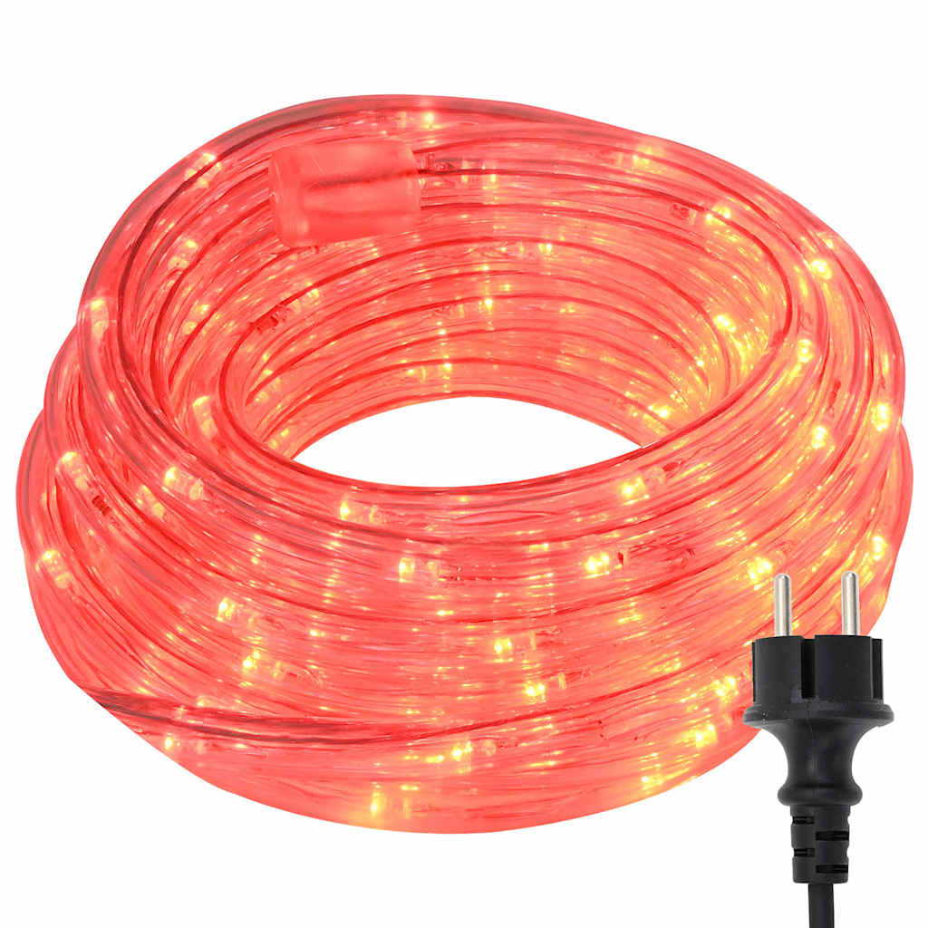 Svjetlosna uže s 2400 LED svjetlima Crvena 100 m PVC