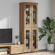 Highboard s policom FLORIN Umjetnički hrast 60 x 35 x 182 cm