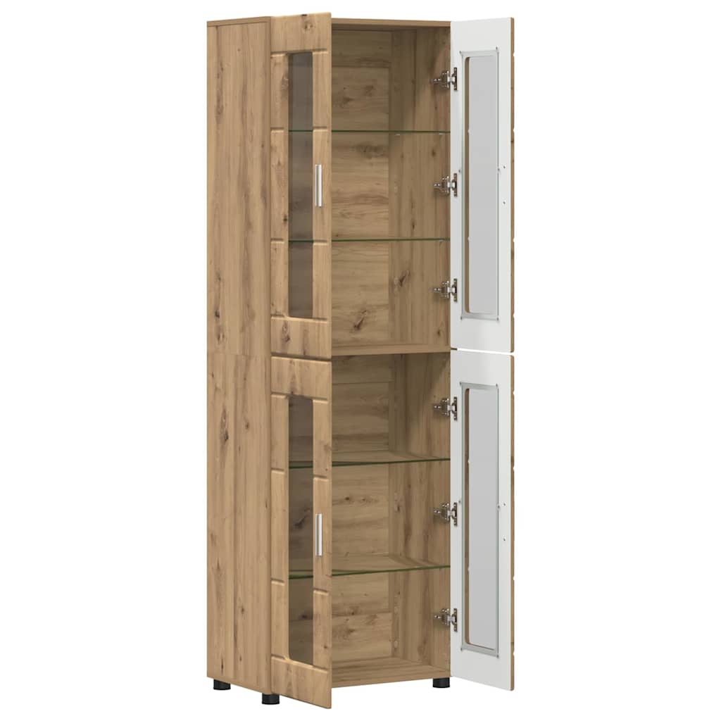 Highboard s policom FLORIN Umjetnički hrast 60 x 35 x 182 cm