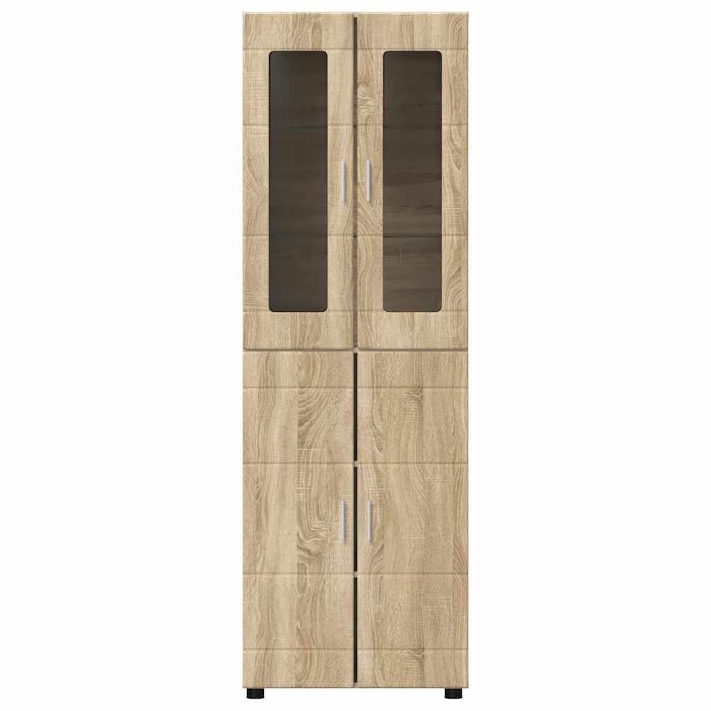 Highboard s policom FLORIN Sonoma hrast 60 x 35 x 182 cm