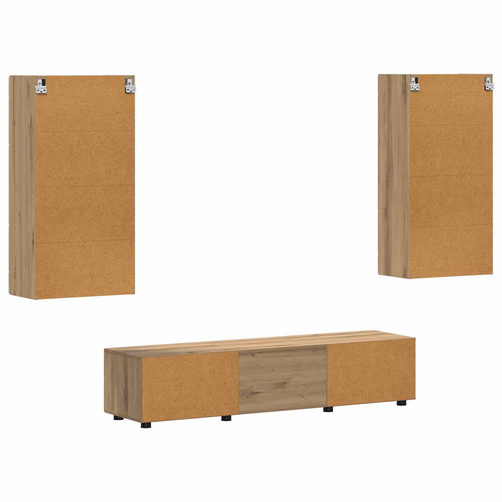 Set TV komoda FLORIN 3 pcs Umjetnički hrast Konstruirano drvo