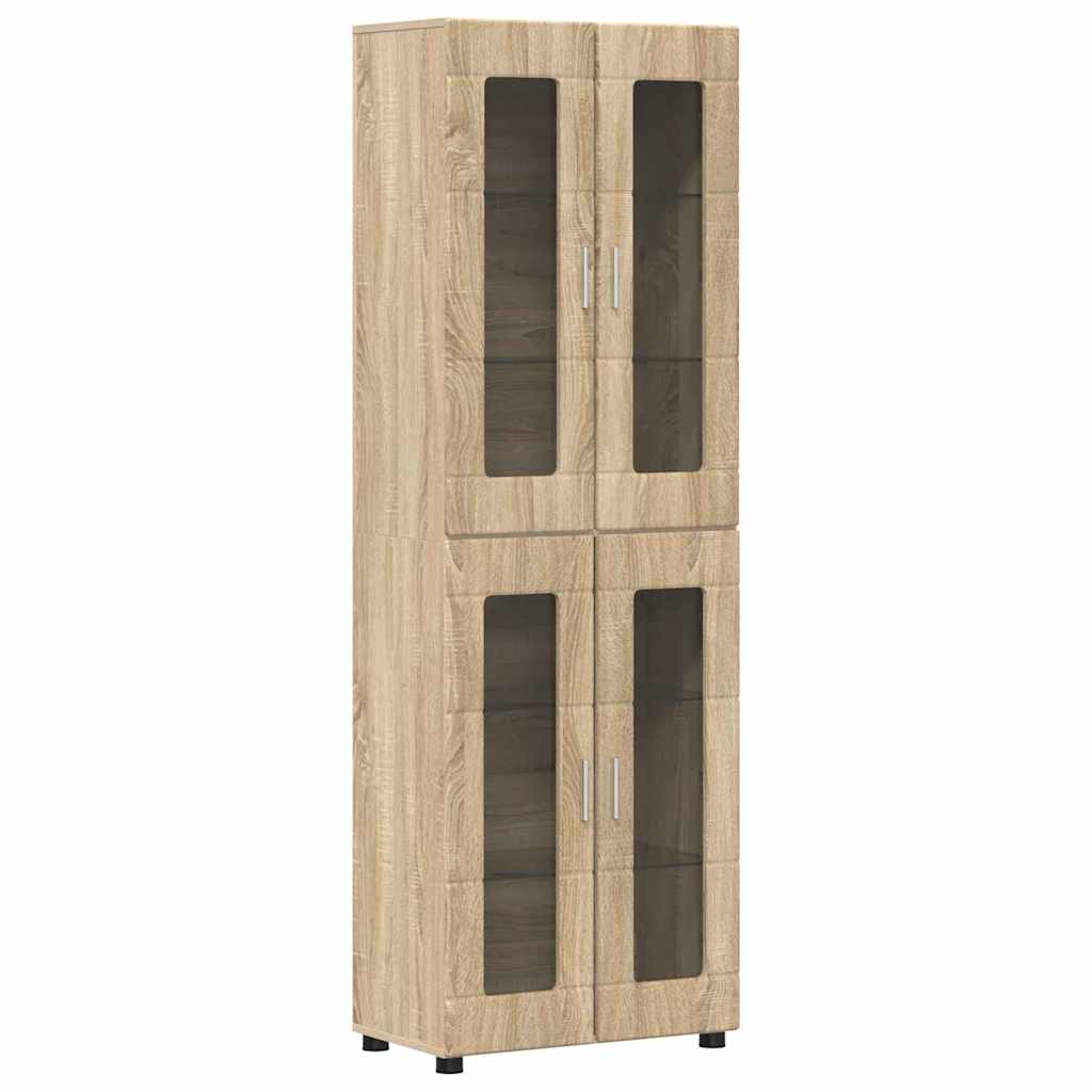 Set TV komoda Zidne FLORIN 3 pcs Sonoma hrast Konstruirano drvo