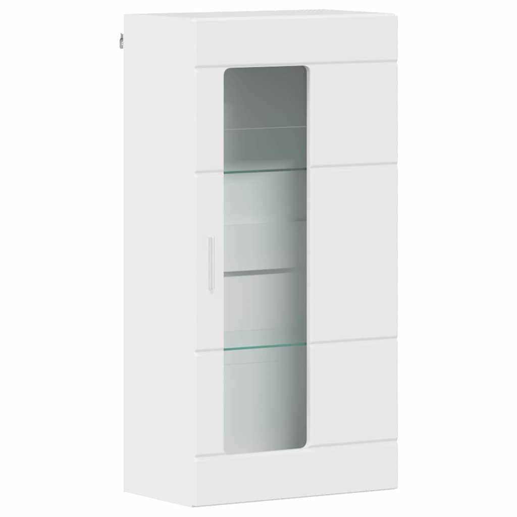 Set TV komoda FLORIN 3 pcs Visoki sjaj bijela Konstruirano drvo
