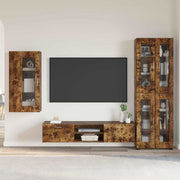 Set TV komoda FLORIN 3 pcs Dimljeni hrast Konstruirano drvo