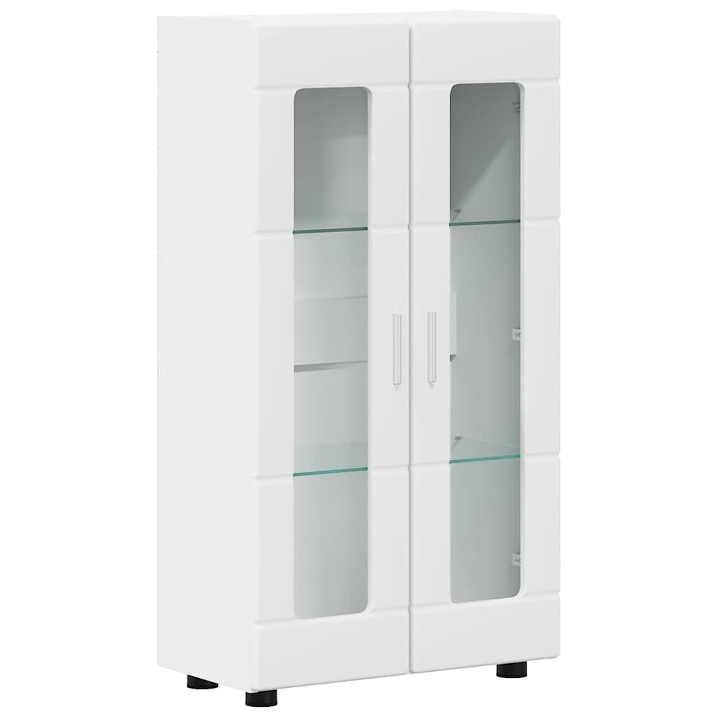 Set TV komoda s ladicama FLORIN 3 pcs Bijelo Konstruirano drvo