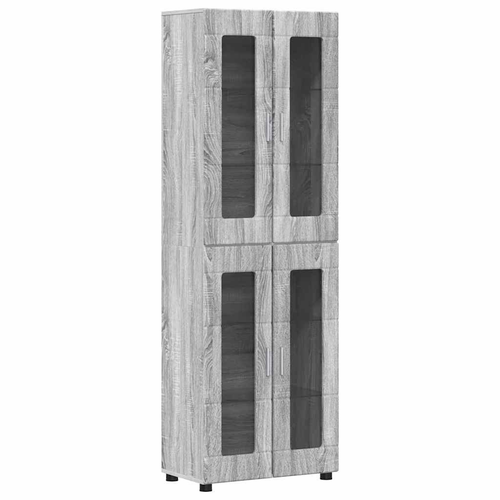 Set TV komoda FLORIN 3 pcs Siva Sonoma Konstruirano drvo