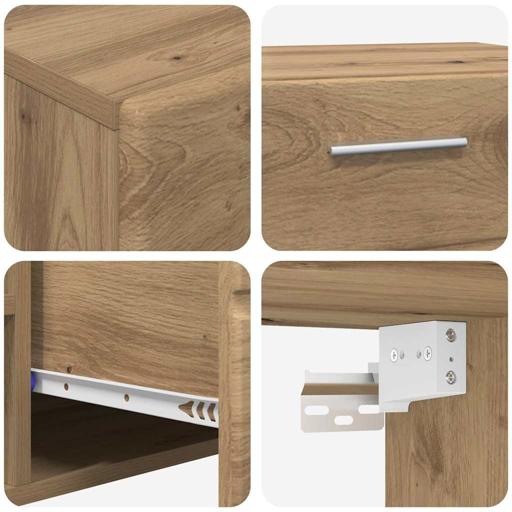 Set TV komoda FLORIN 3 pcs Umjetnički hrast Konstruirano drvo