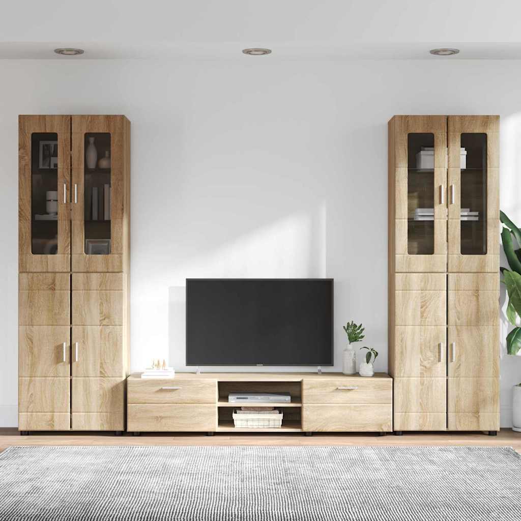 Set TV komoda FLORIN 3 pcs Sonoma hrast Konstruirano drvo