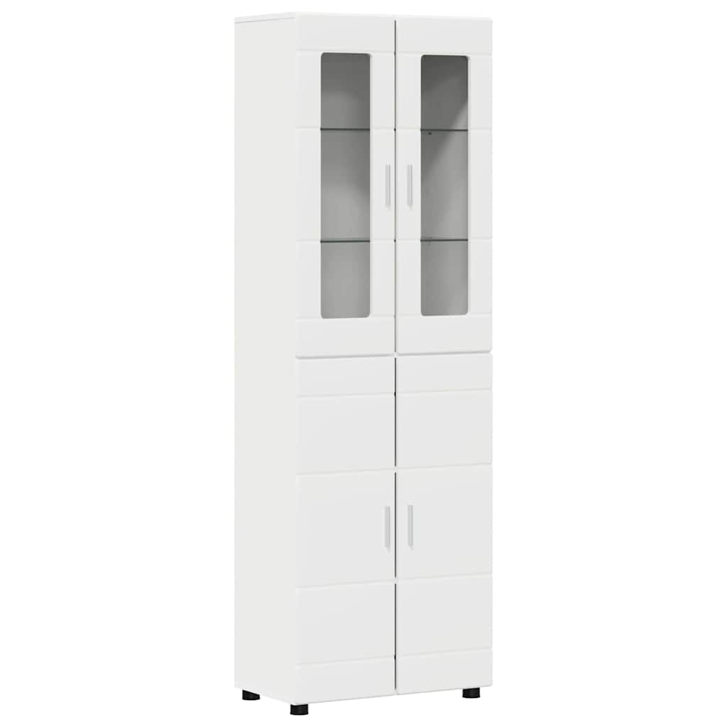 Set TV komoda s ladicama FLORIN 3 pcs Bijelo Konstruirano drvo