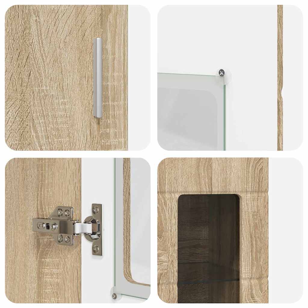 Set TV komoda FLORIN 3 pcs Sonoma hrast Konstruirano drvo