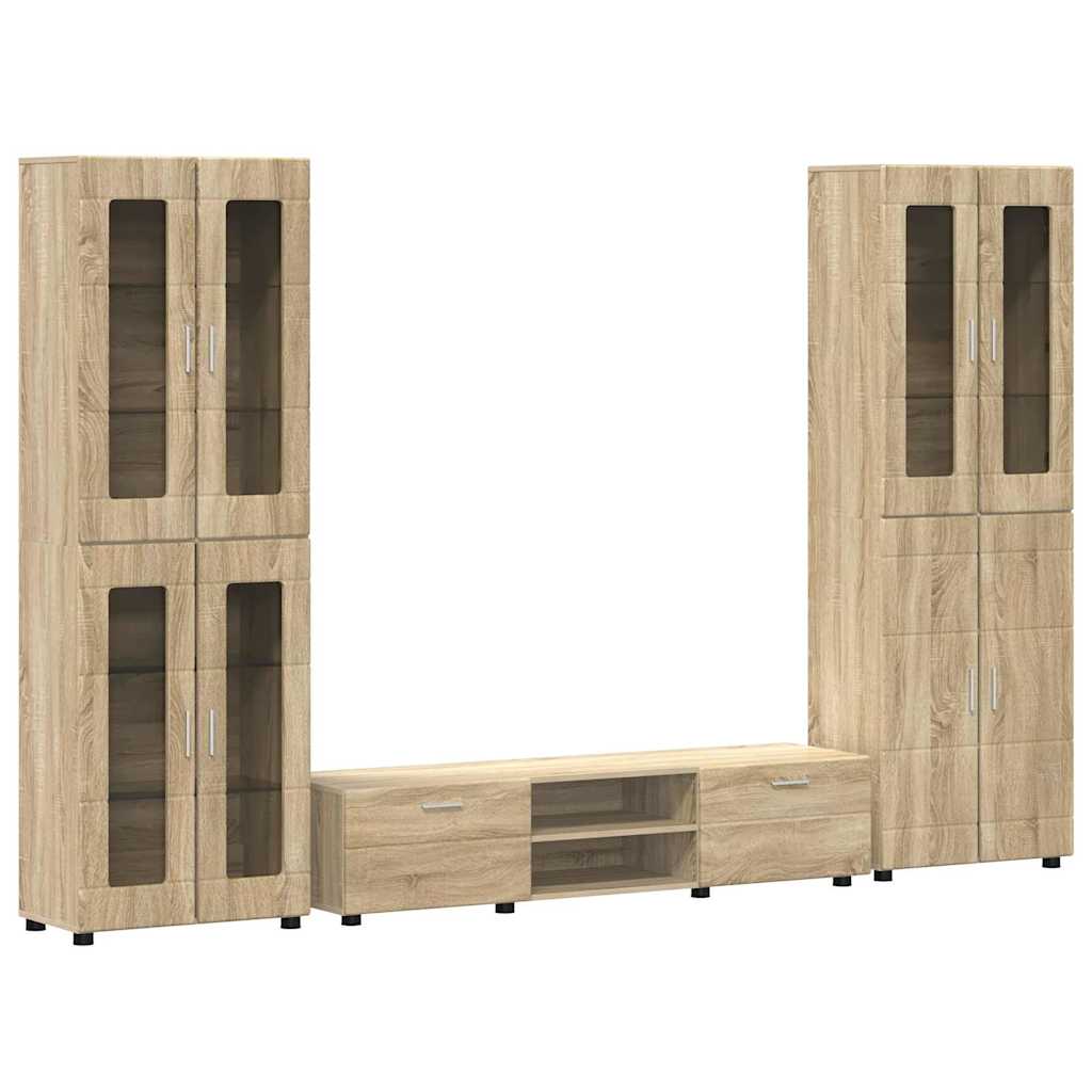 Set TV komoda FLORIN 3 pcs Sonoma hrast Konstruirano drvo
