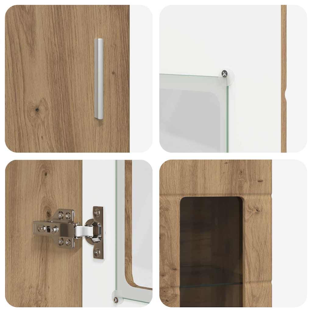 Set TV komoda FLORIN 3 pcs Umjetnički hrast Konstruirano drvo