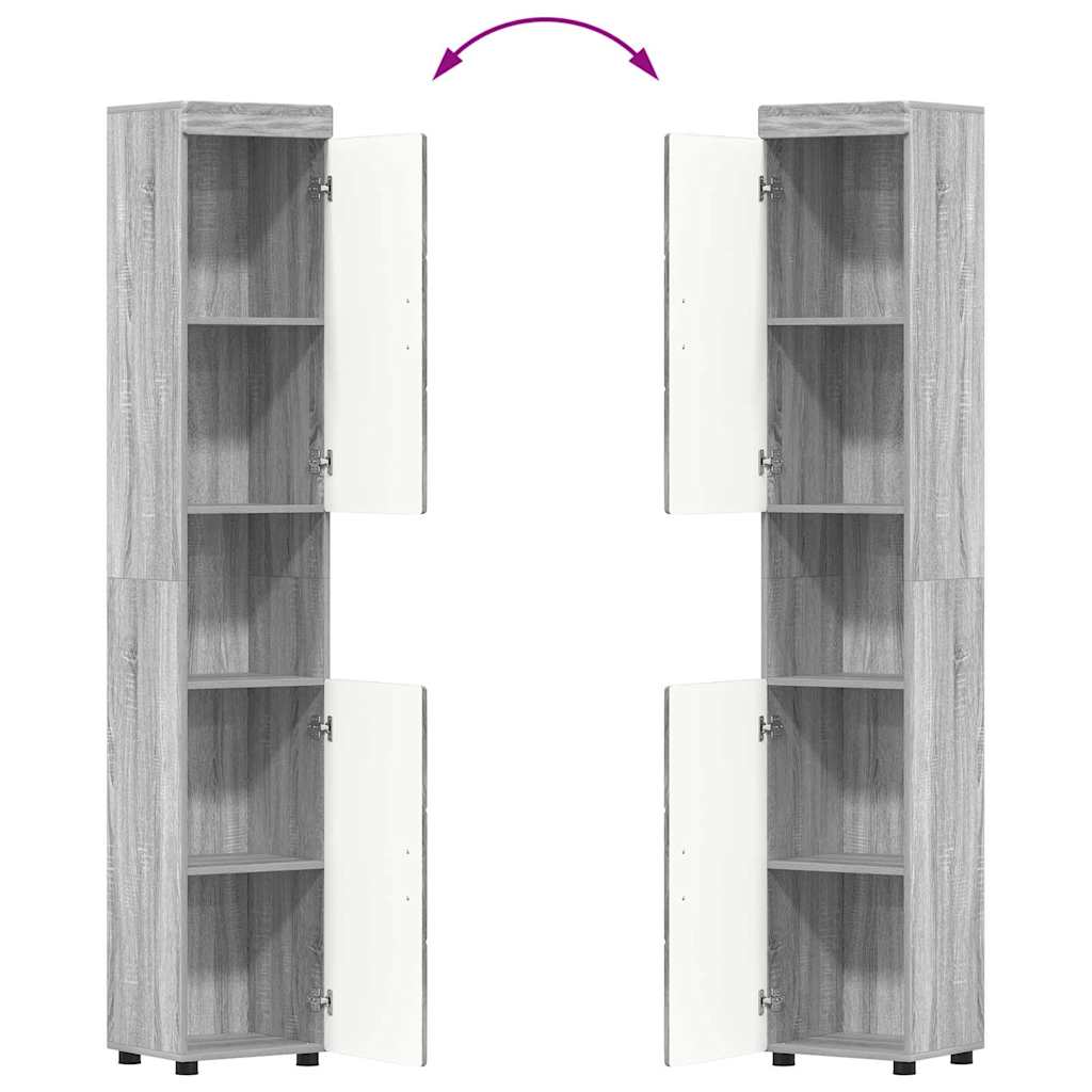 Set namještaja za kupaonicu TULUM 5 pcs Siva Sonoma