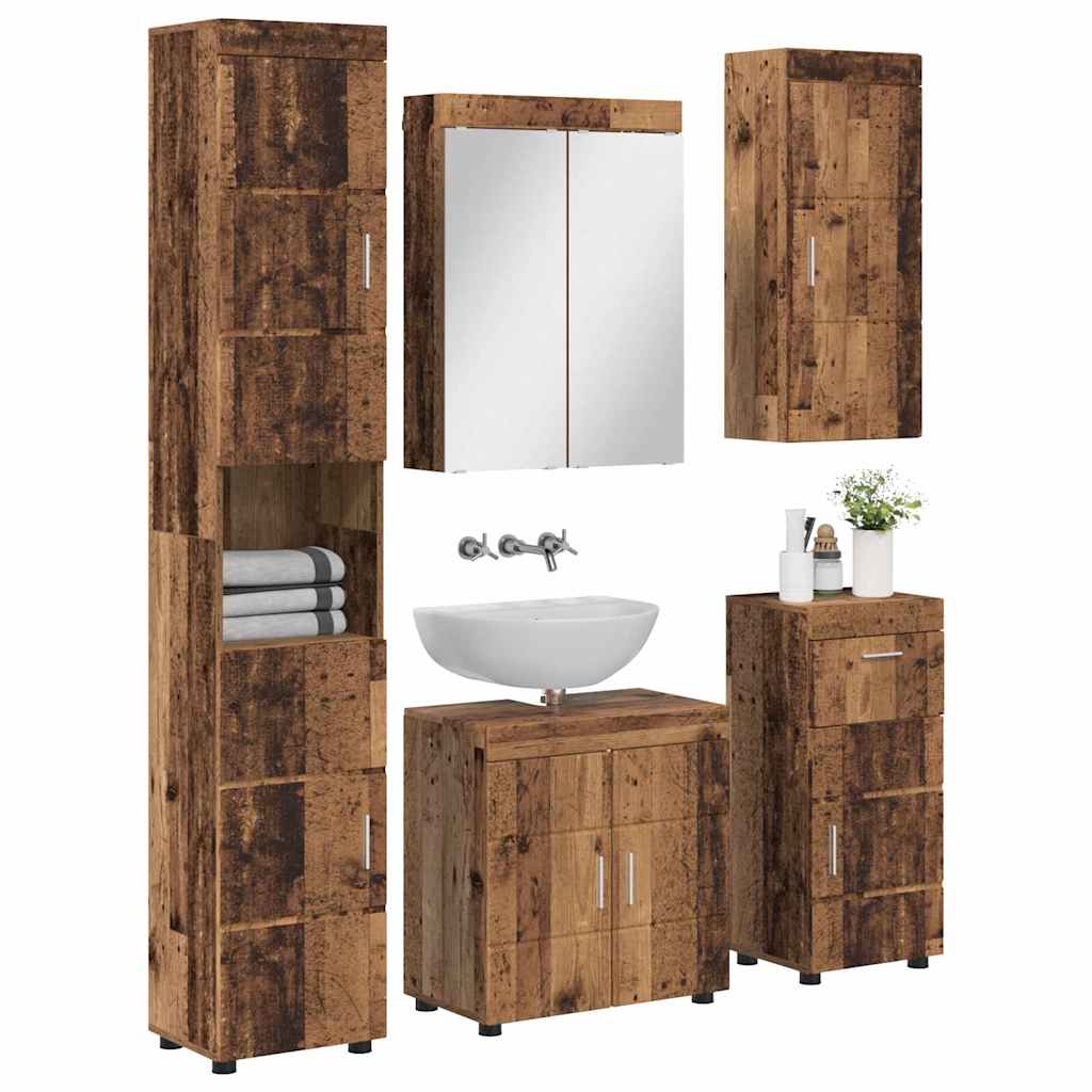 Set namještaja za kupaonicu TULUM 5 pcs Staro drvo