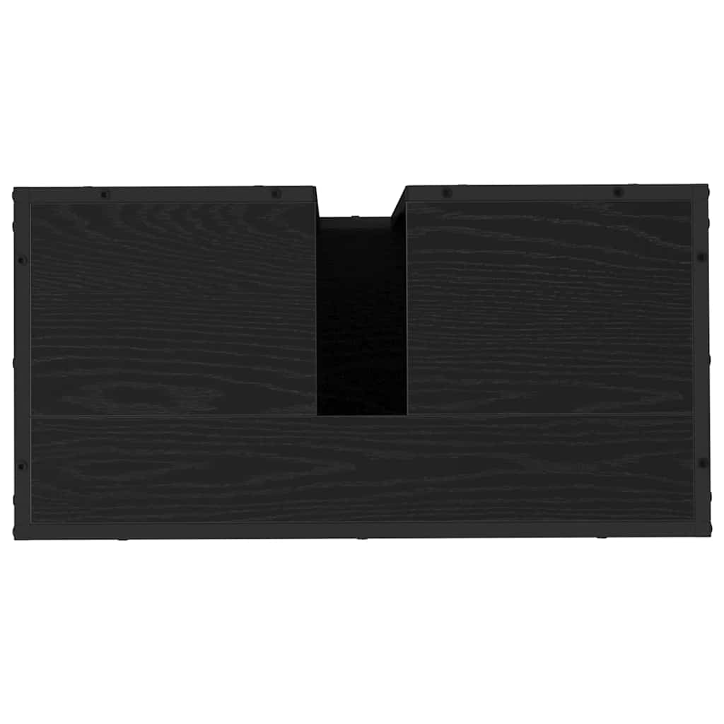 Set namještaja za kupaonicu 3 pcs Crni hrast Konstruirano drvo