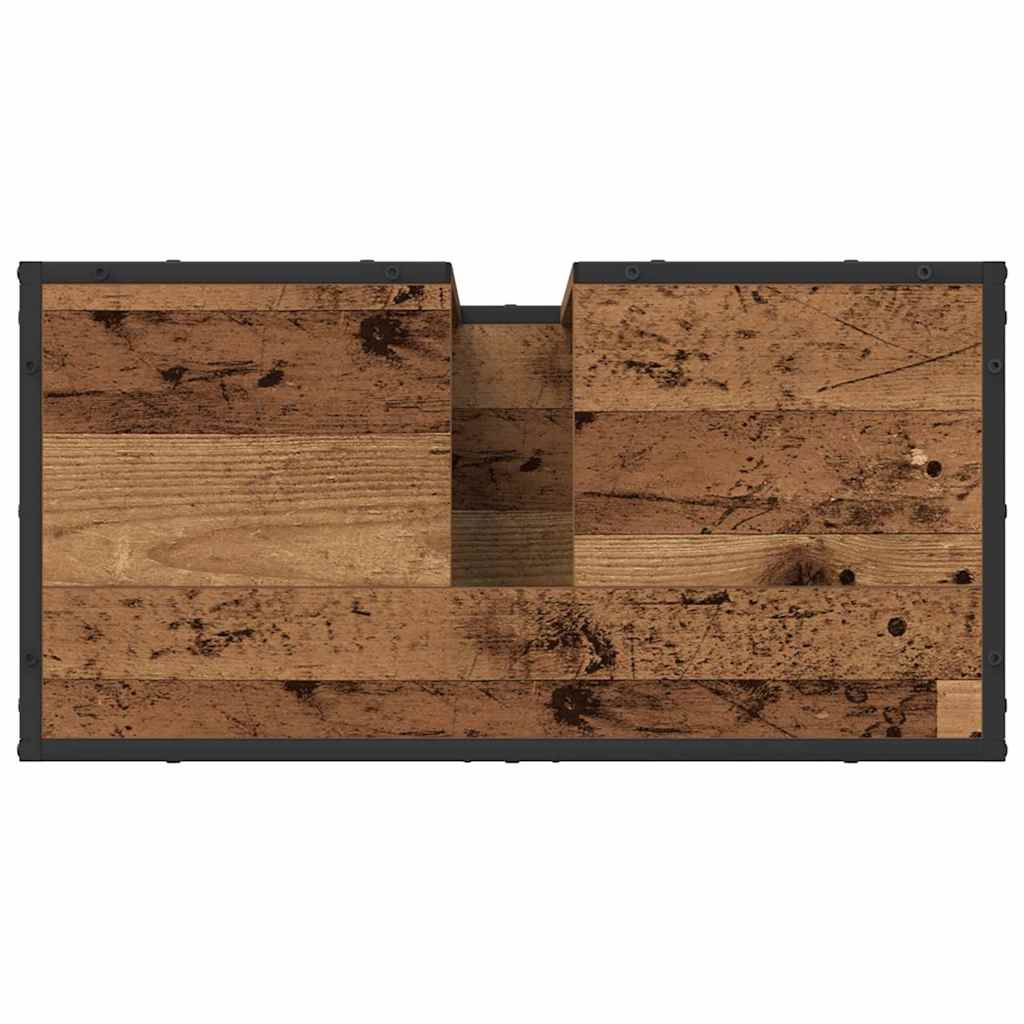 Set namještaja za kupaonicu 4 pcs Staro drvo Konstruirano drvo