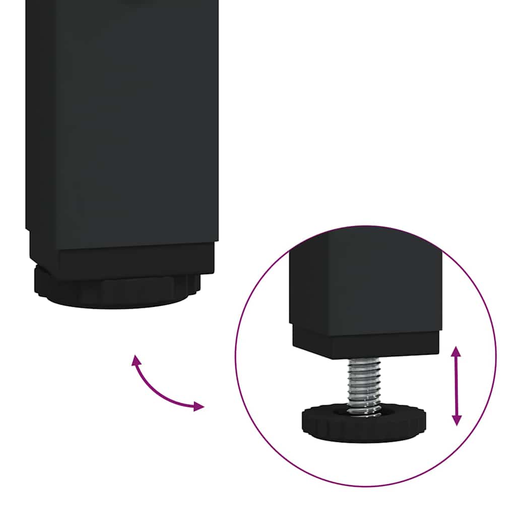 Set namještaja za kupaonicu 2 pcs Crni hrast Konstruirano drvo