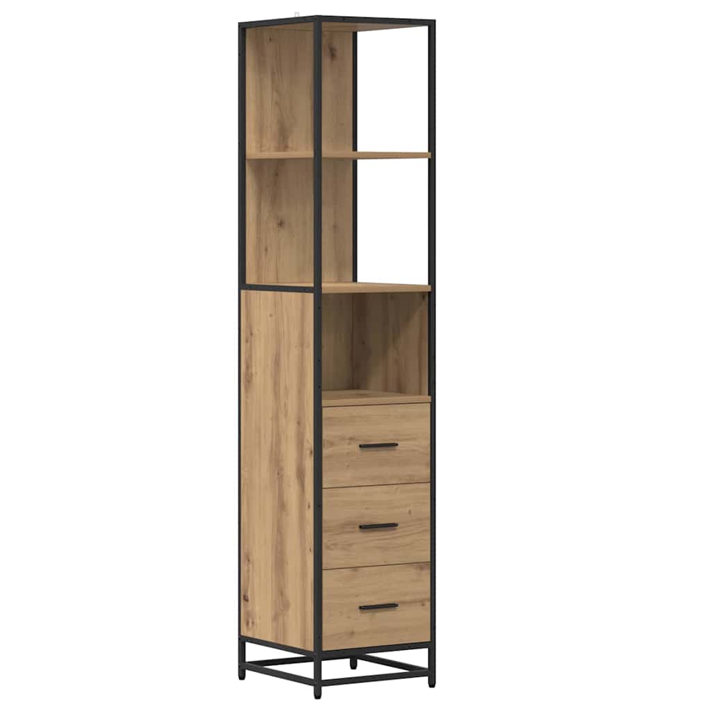 Set namještaja za kupaonicu s ladicama 4 pcs Umjetnički hrast