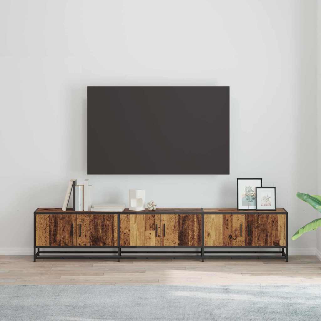 TV Jedinice 2 pcs Staro drvo 210 x 35 x 41 cm Konstruirano drvo