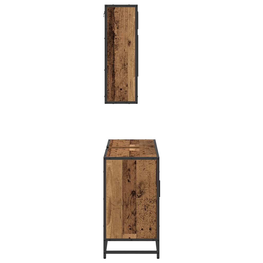 Set namještaja za kupaonicu 2 pcs Staro drvo Konstruirano drvo
